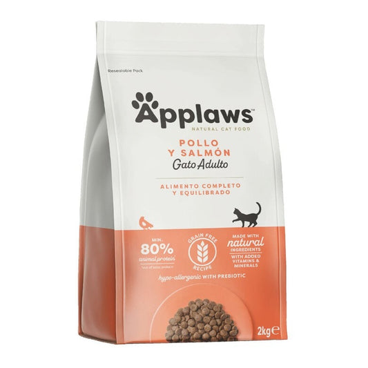 Applaws Cat Dry Adulto Pollo y Salmón 2kg Pienso natural para gatos grain free