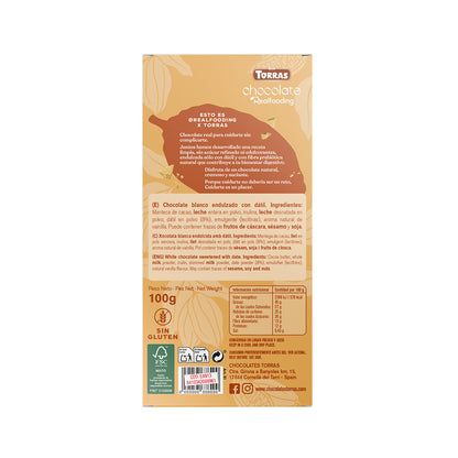 Chocolate blanco Realfooding 100g