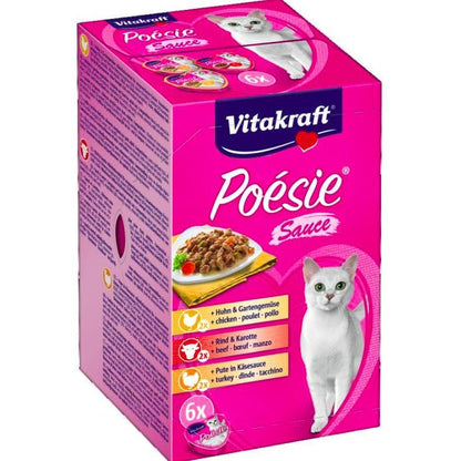 Vitakraft Vitakraft Poésie Creation Sauce Multipack 6x85 g comida húmeda gato