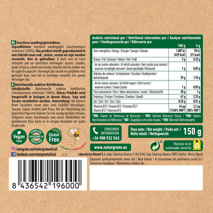 Levadura nutricional Convencional en copos NaturGreen  150 g