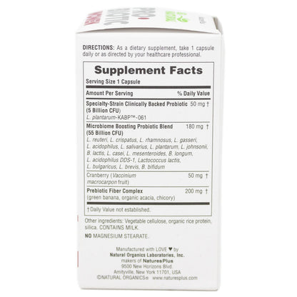 Probiótico Gi Natural Mujer Nature's Plus 30 cápsulas