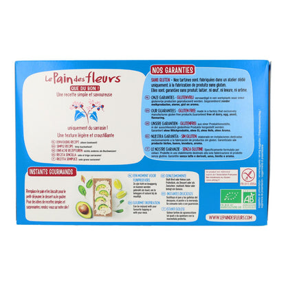 Tostadas Crujientes Crakers de Trigo Sarraceno sin sal sin gluten BIO Le Pain de Fleurs