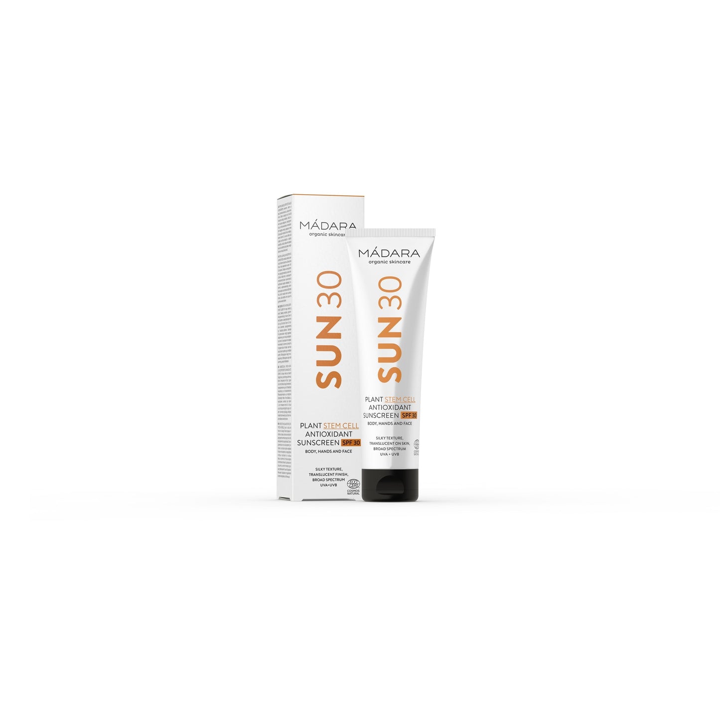 Crema solar cara y cuerpo SPF30 de Mádara 100 ml