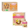 Galletas Dentición, 120 g + REGALO Pack 4x Pouche Manzana y Frambuesa, 90 g. Babybio