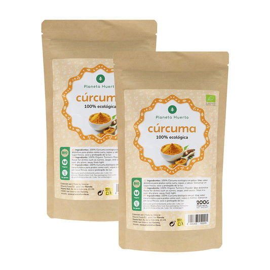 Pack 2x Cúrcuma en polvo ECO Planeta Huerto 200 g