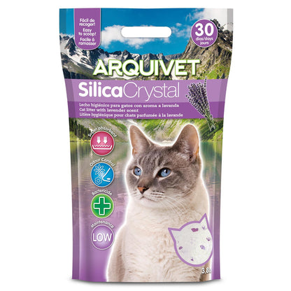 Arena de SilicaCrystal con Perfume de Lavanda Arquivet 3,8 L