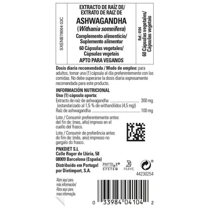 Pack 2 x Ashwagandha 60 cápsulas vegetales