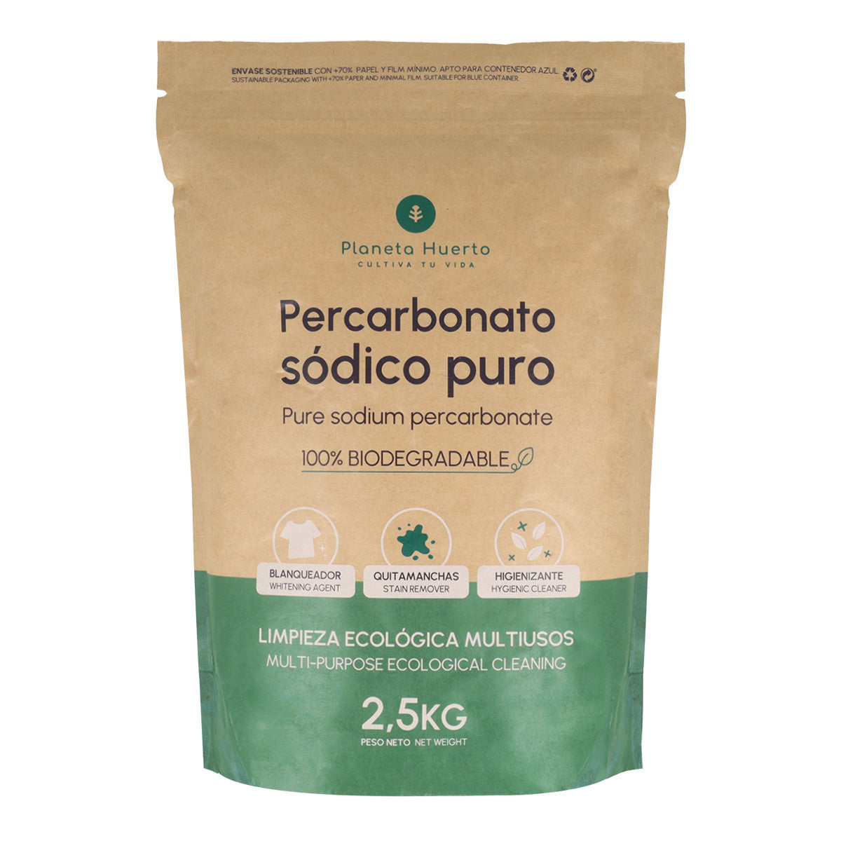 Pack 6x Percarbonato sódico Planeta Huerto 2,5 kg