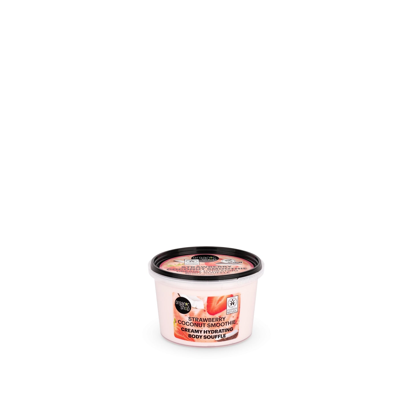 Suflé corporal cremoso hidratante «batido de fresa y coco»,  Natura Siberica 250 ml