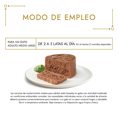 GOURMET GOLD Mousse Comida húmeda Pato&Espinaca 85g