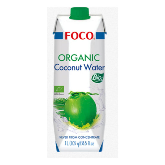 Agua de coco pura, 100% Natural Foco 1L.