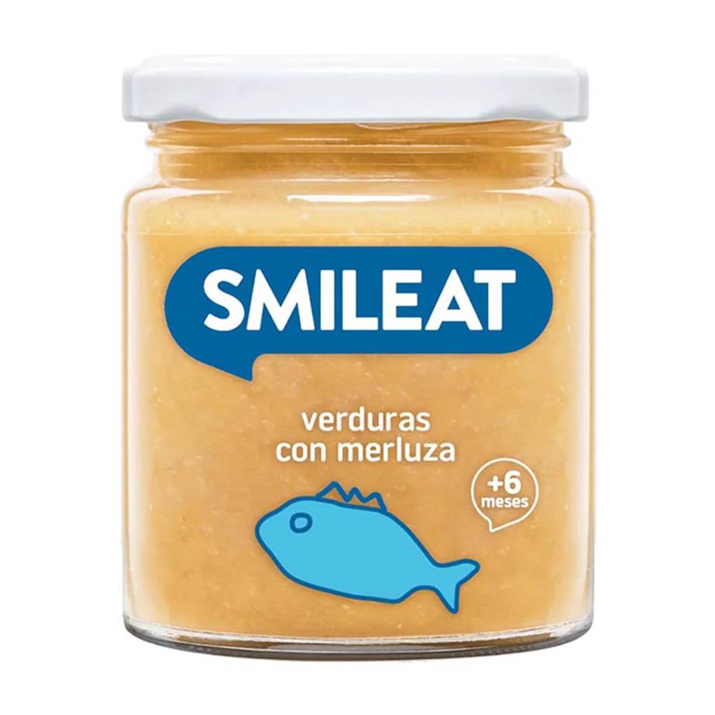 Tarrito BIO de verduras con merluza +6 meses Smileat 230g