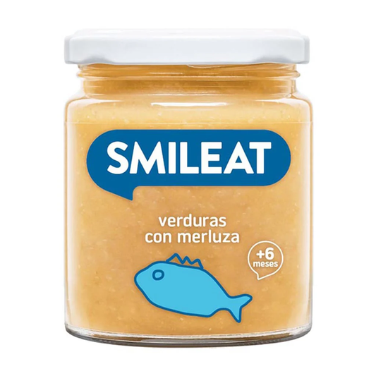 Tarrito BIO de verduras con merluza +6 meses Smileat 230g