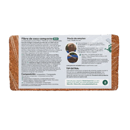 Sustrato Fibra de Coco Planeta Huerto 27 Litros