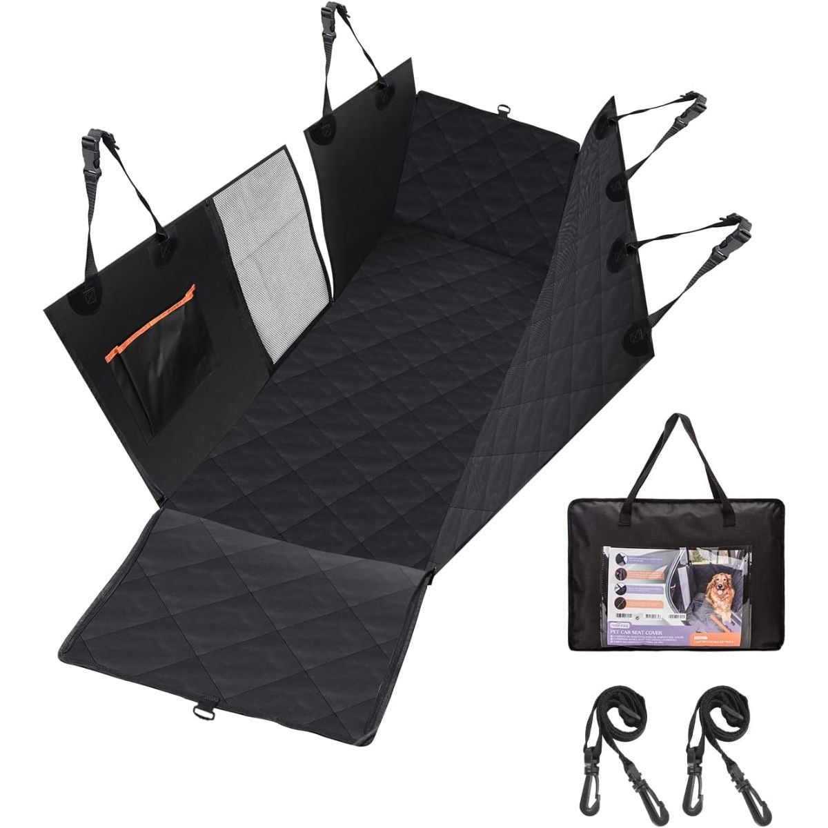 Funda de Asiento para Perro protección para el Coche 147 x 137 cm