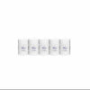 Velas cilíndrica pequeña color marfil 56 x 80 mm 174 g Blue 6 uds