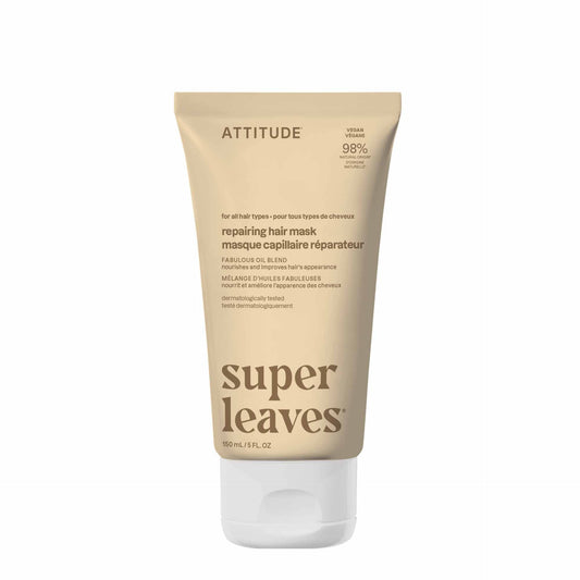 Mascarilla capilar reparadora Super Leaves Fabulous Oils Blend Attitude