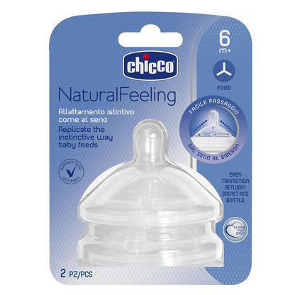 Tetina NaturalFeeling flujo papilla 2ud 6 m+ Chicco