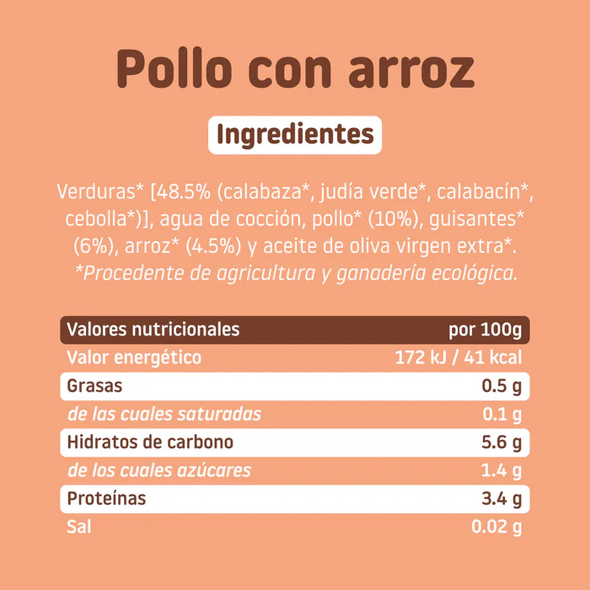 Pack 3x Tarrito BIO Pollo con Arroz +6 meses Smileat 230g
