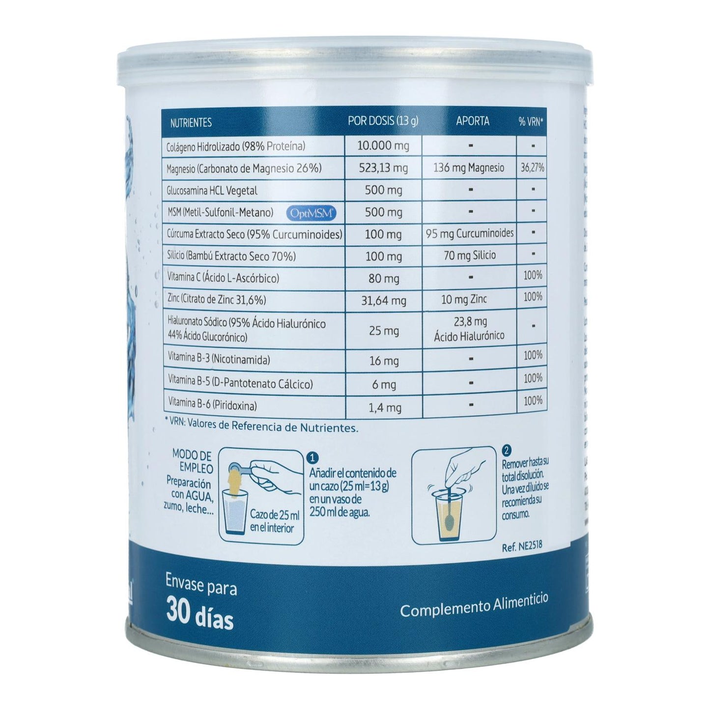 Confortflex colágeno hidroli+MG +Vit C + Cúrcuma