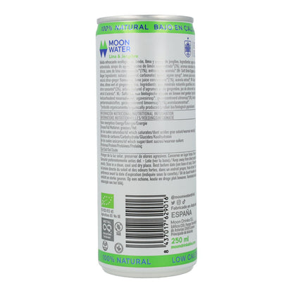 Refresco Lima &  Jengibre Bio Moon Water Lata de 33 cl