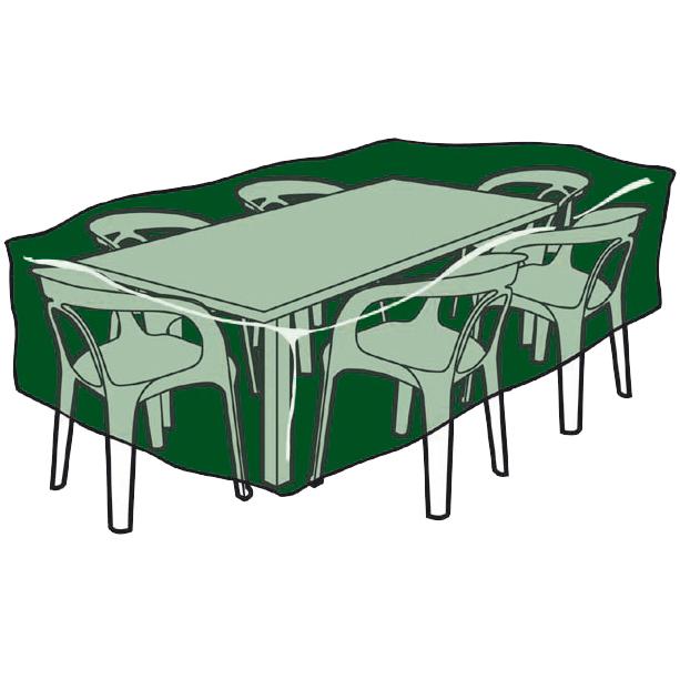 Funda rectangular cubre mesas y sillas de polietileno 325 x 205 x 90 cm