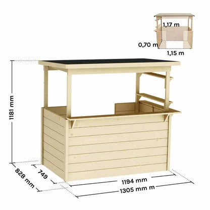 Casita de madera Playa Soulet