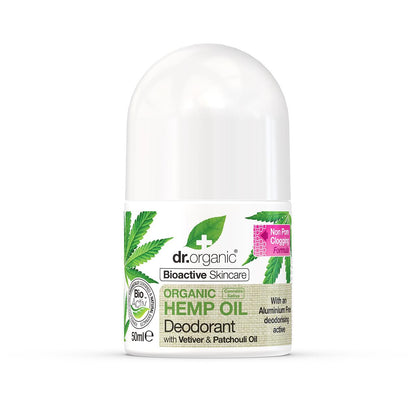 Desodorante aceite de cáñamo Dr. Organic 50 ml