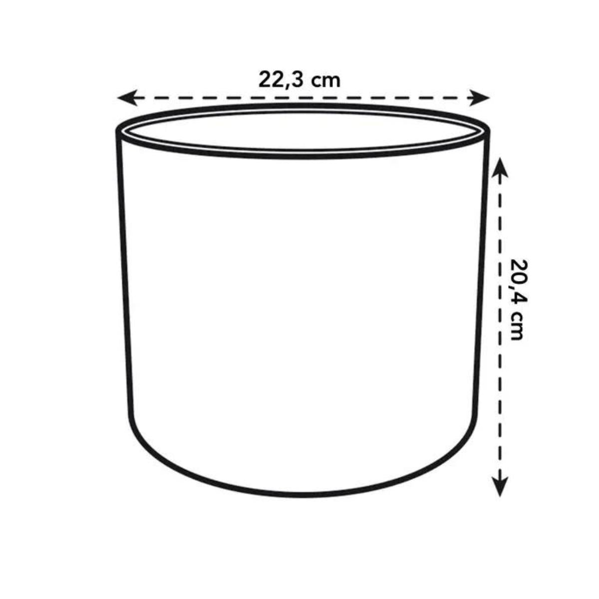 Macetero reciclado Ocean Round Elho verde pacífico 18 cm