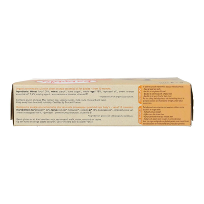 Pack 2 uds Galletas Bio Dentición sabor Naranja para bebés Babybio 120 g