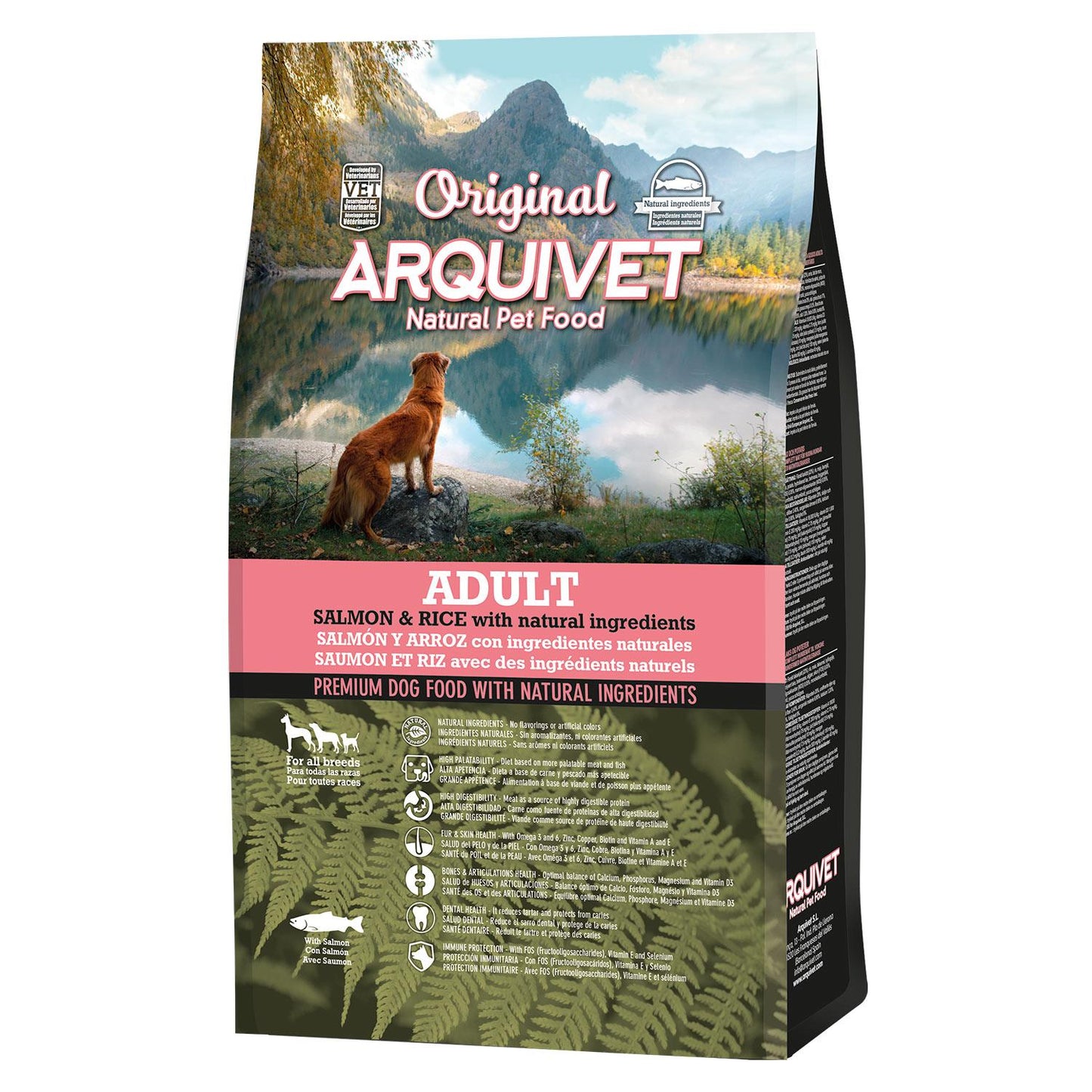 Pienso para perros  Original Salmón y arroz Arquivet 12 Kg