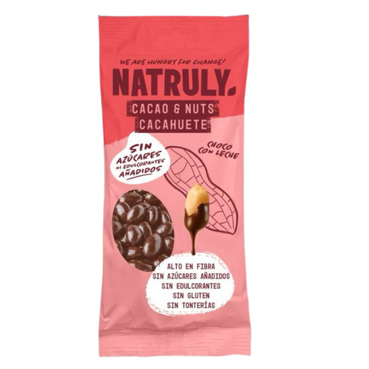 Cacao&Nuts Chocolate con leche Natruly 50g