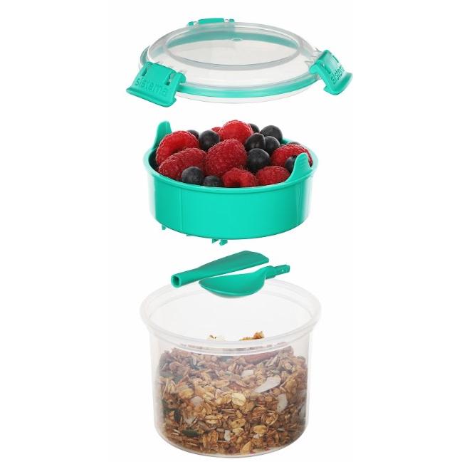 Recipiente Hermético snacks redondo Sistema Breakfast To Go 530 ml