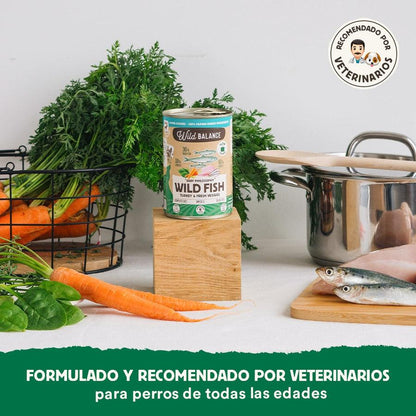 Pack Lata de Pescado y Pavo BARF para perros 6 x 400 g Wild Balance