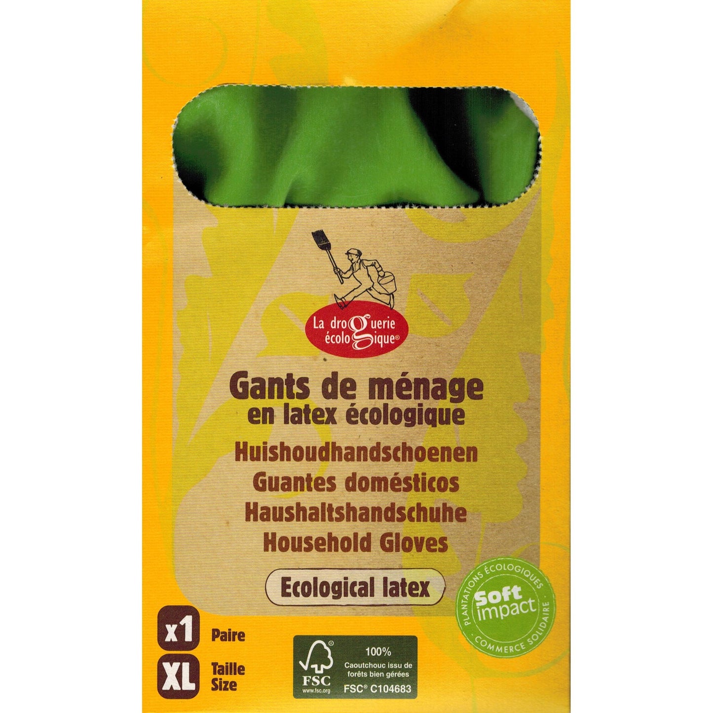 Guantes de látex FSC La Droguerie Écologique  talla S