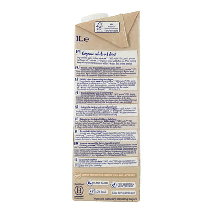Pack 6 uds Bebida de Avena Barista BIO Isola Bio, 1L