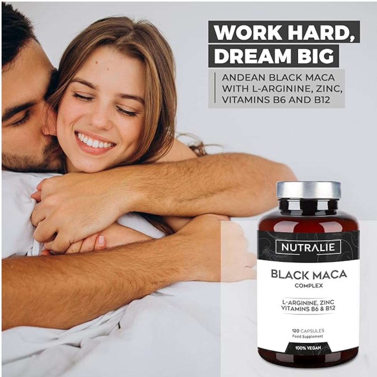 Pack 2x Nutralie Maca negra andina complex + vitaminas B6 + B12, 120 cápsulas