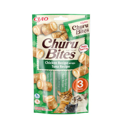 Churu Cat Bites receta de atún Snack para gatos 3 x 10 g