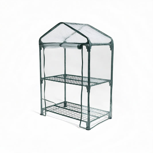 Invernadero estructura acero y funda PVC Biotop 2 bandejas
