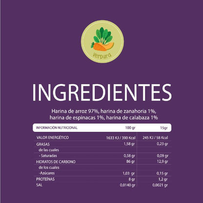 Snack ecológico para bebé + 8 meses Palitos Arróz y Verduras