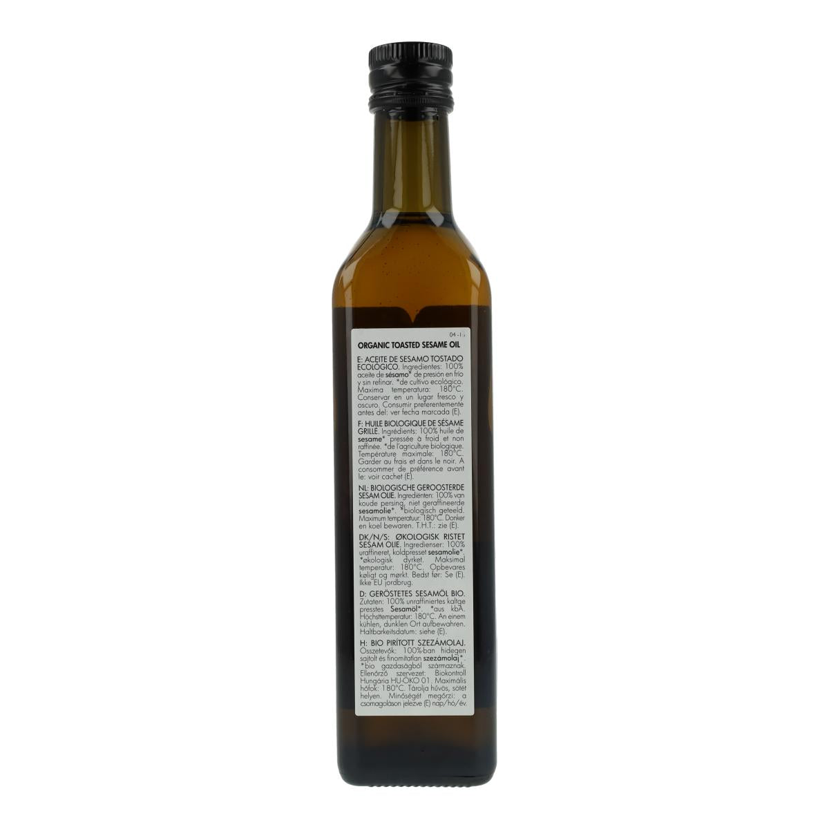 Aceite de sésamo tostado BIO Clearspring, 500 ml