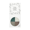 Sombra Ojos 4 Colores 02 Verde Asturias  Con Aceite de Jojoba y Rosa Mosqueta, NaturaBio Cosmetics 4 x 1,6g
