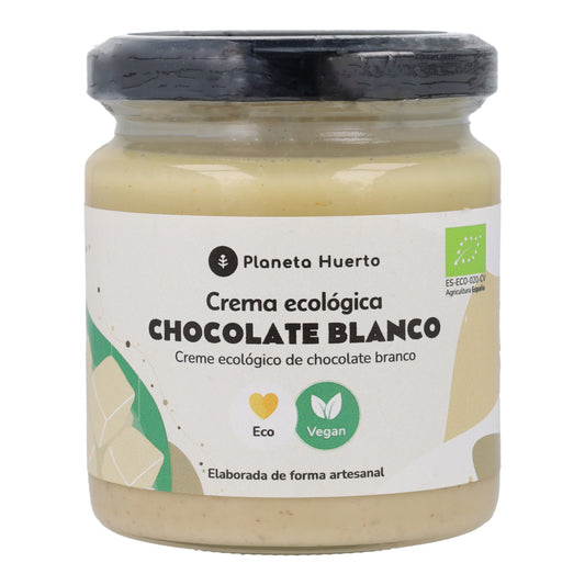 Crema de chocolate blanco vegano ECO Planeta Huerto 230 gr