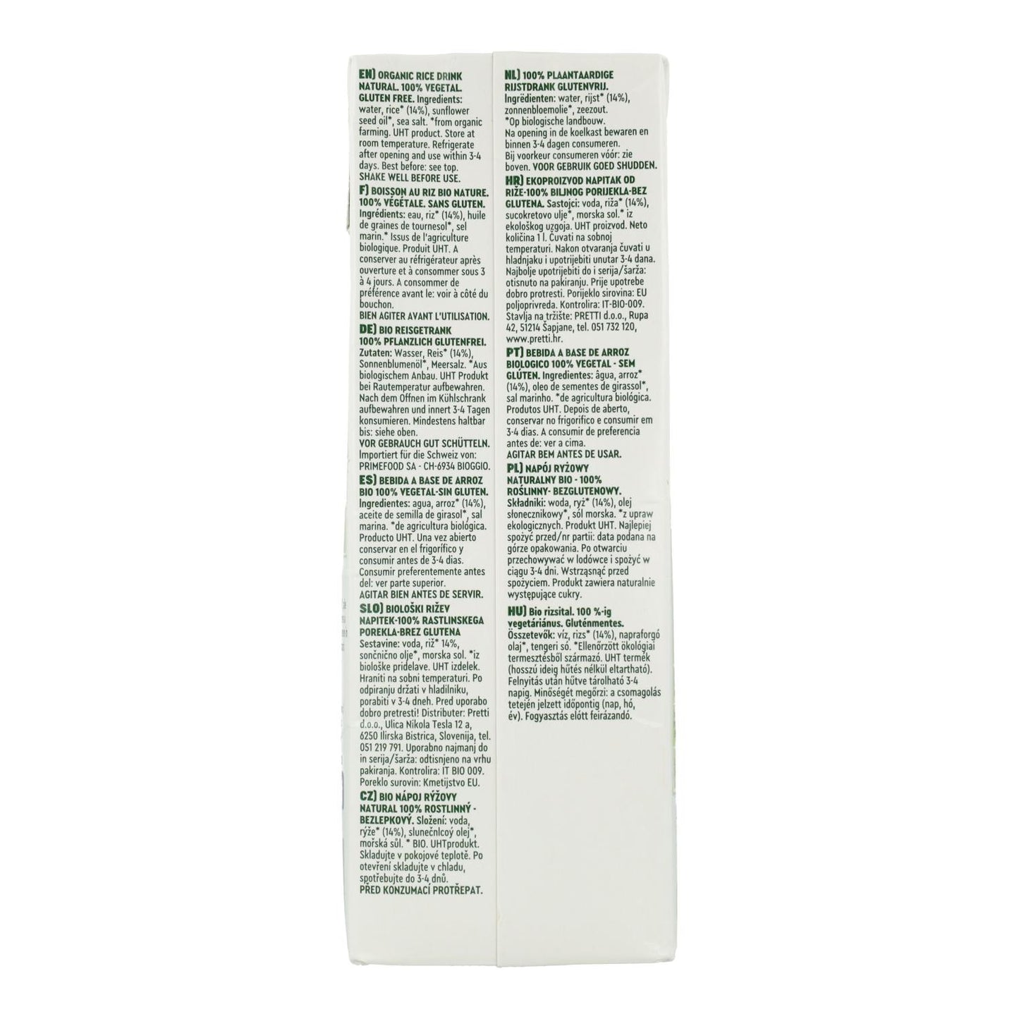 Pack 6x Bebida de Arroz BIO Vitariz 1 L