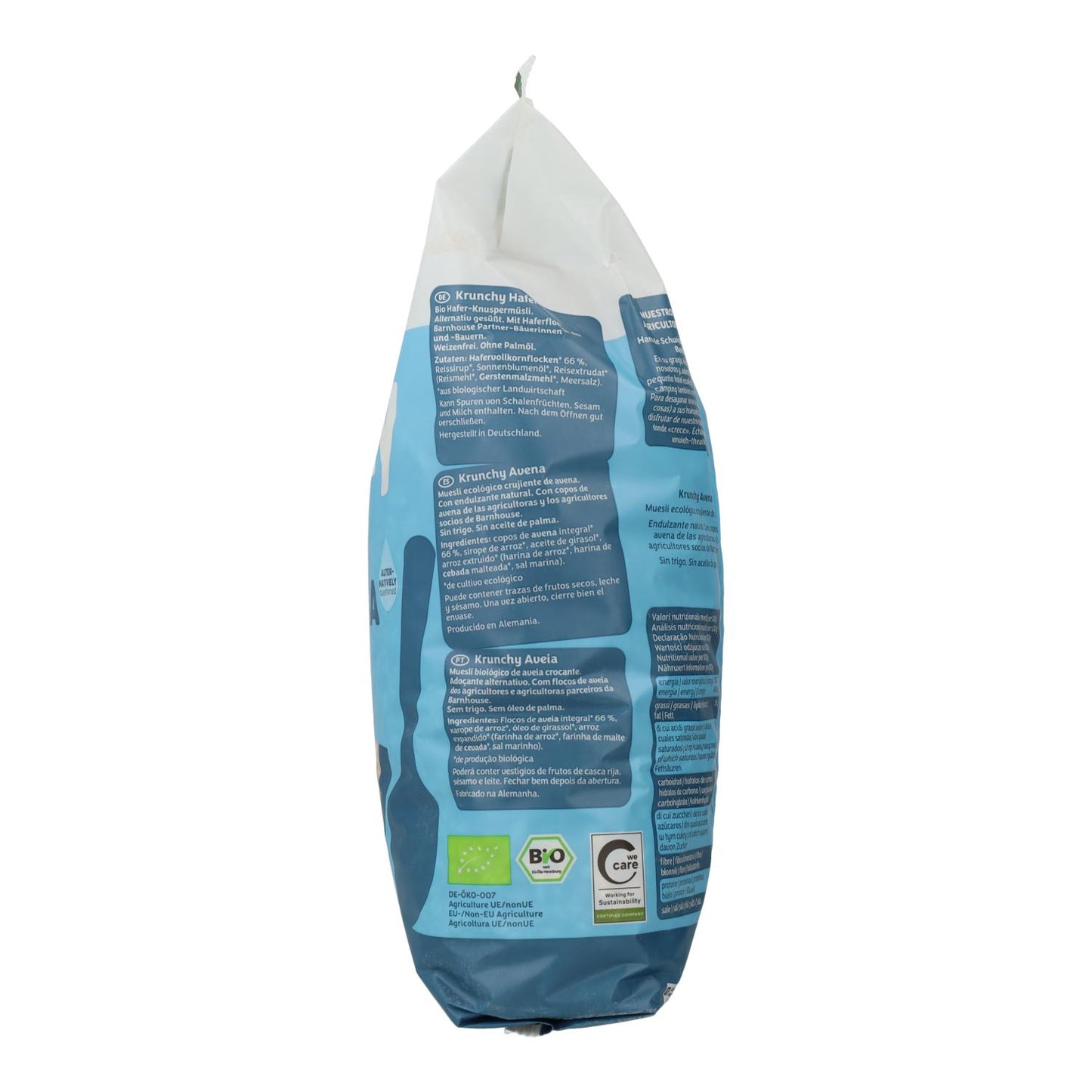 Muesli Krunchy de Avena BIO Barnhouse, 750 gramos