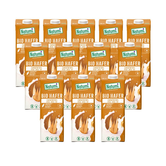 Pack 12 uds Bebida Avena Zero BIO Natumi 1 L