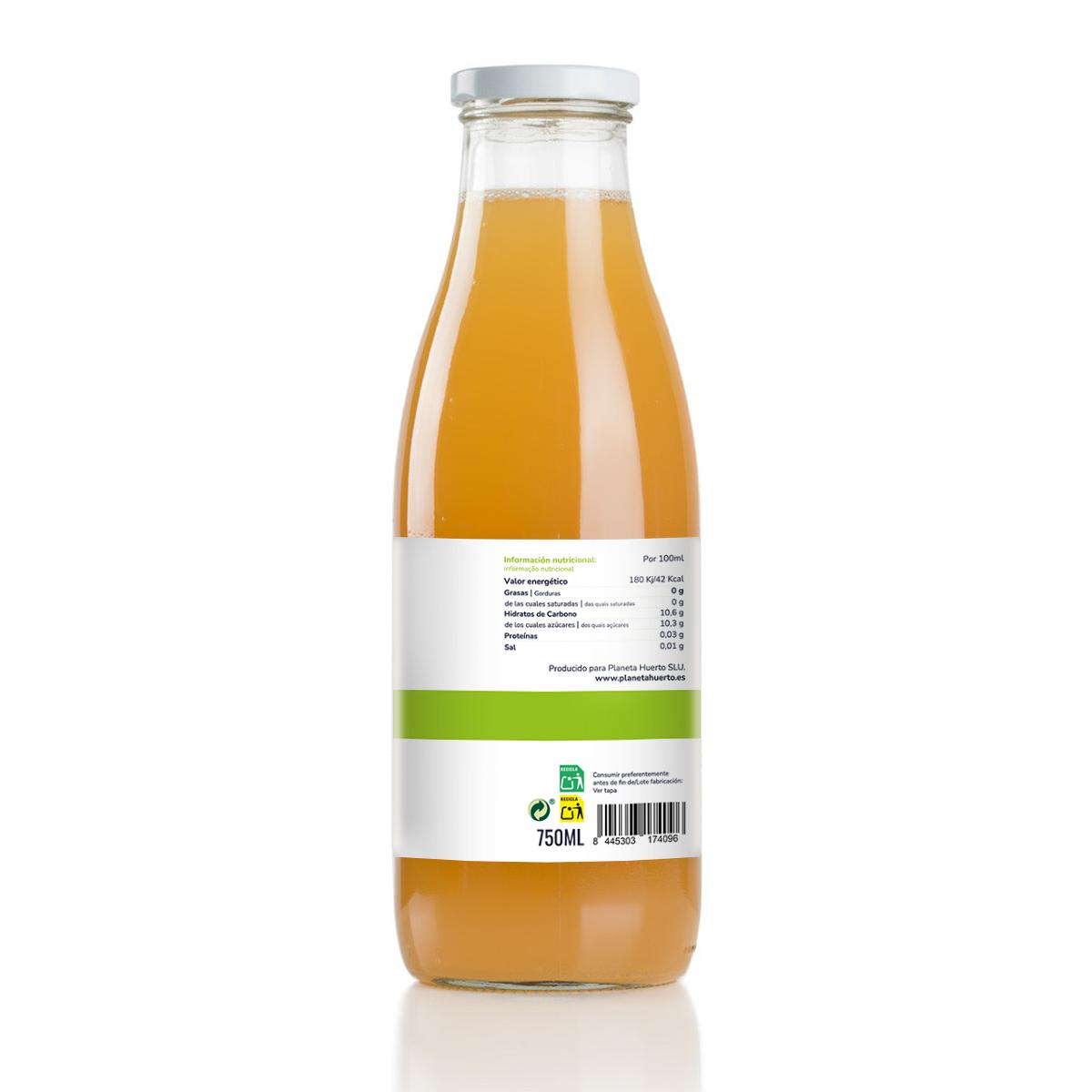 Pack 6x Zumo de Manzana 100% fruta exprimida Eco Planeta Huerto 750ml