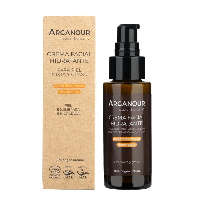 Crema facial para piel mixta/grasa 50ml Arganour
