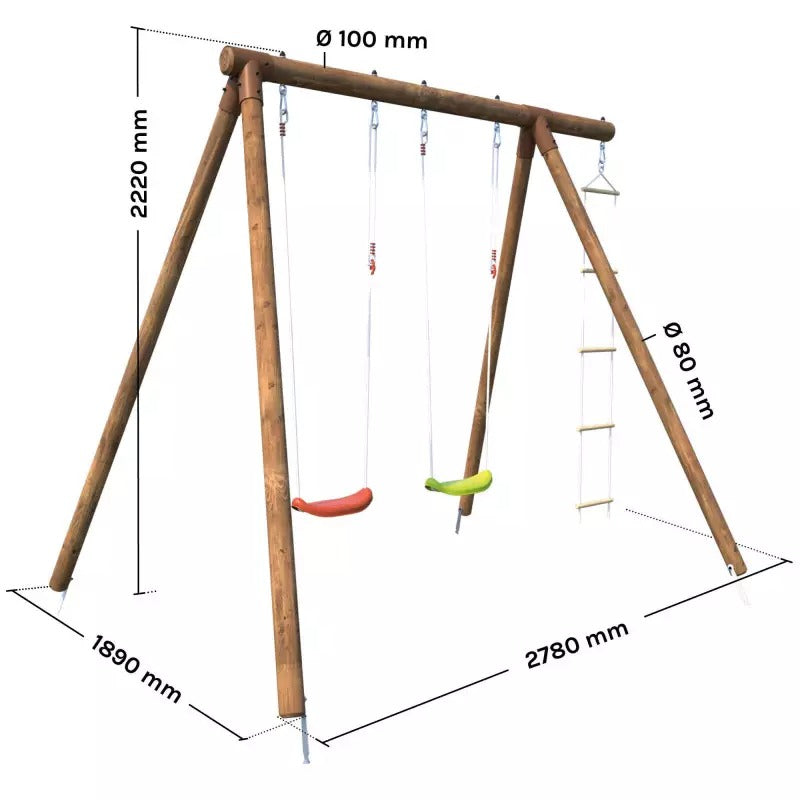 Estructura de columpio SOULET ARTHUR de Madera