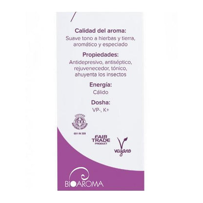 Incienso ecológico Pachuli Bioaroma, 12 varillas
